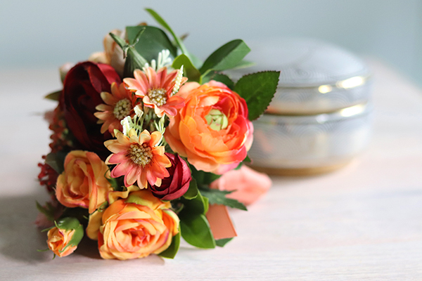 czerwony bukiet, Pełnia Lata, wym.18x18cm