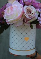 romantyczny flowerbox, kompozycja kwiatowa Terranova, wys.35cm