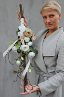 dekoracja nagrobna / kompozycja Gloria, dł.92cm 