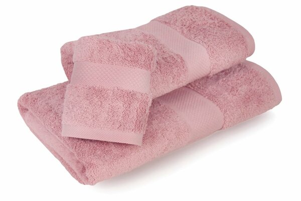 bawełniany ręcznik Carmen różowy, wym.50x100cm