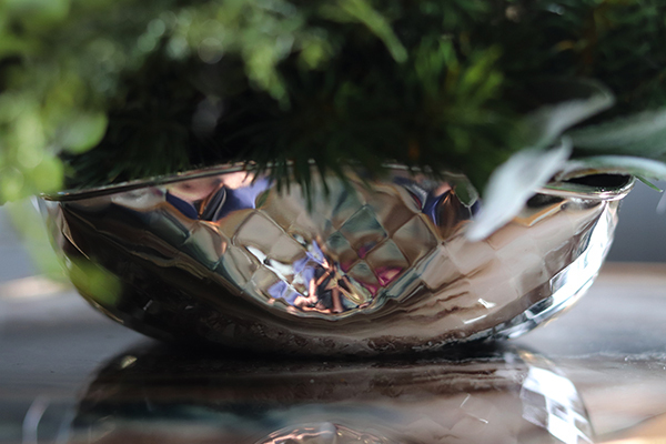 Pudrove Święta, zimowy storczyk, dekoracja LED, wym.23x38cm 