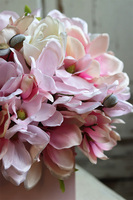 różowy flowerbox, Magnolia Pink, wys.38cm