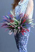 kompozycja kwiatowa w okrągłej misie, Wrzosy Basic, wym.30x46cm 