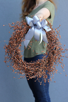 Brązowe Drzwi Brown, wianek dekoracyjny, śr.37cm 