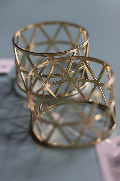 aluminiowe obrączki na serwetki, Designo Gold, 2szt.