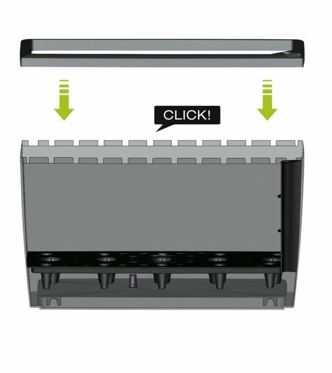 donica na kółkach z nawadnianiem, Cararo, biała, wym.43x75x30cm