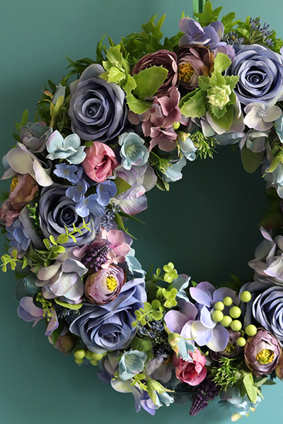 Restrena, dekoracyjny wianek na drzwi / stroik na stół, śr.38cm