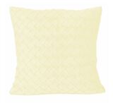 Palomi, stylowa welwetowa poszewka, ecru, wym.45x45cm 