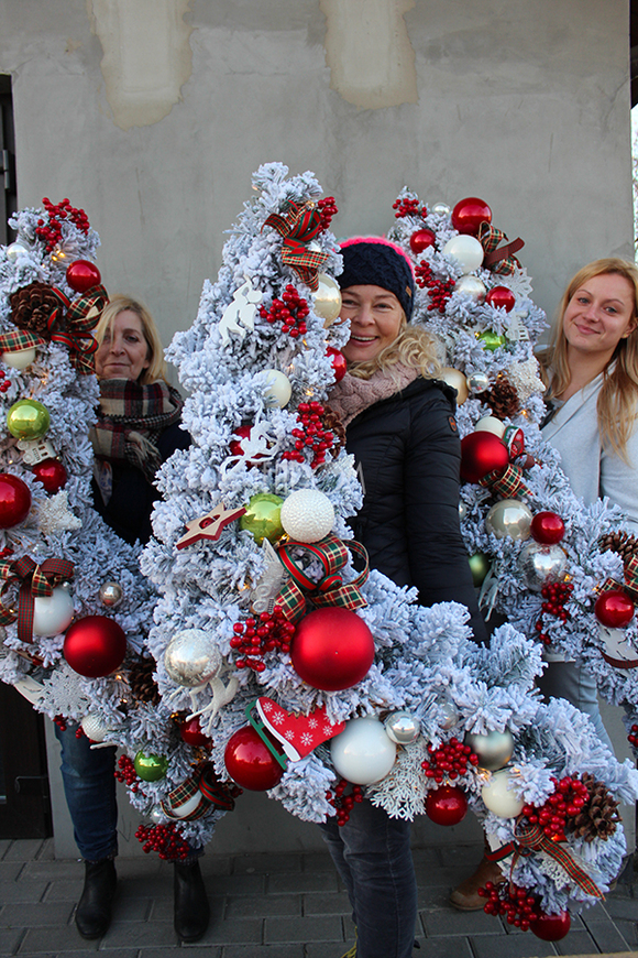 girlanda ze światełkami Białe Święta, dł.1,6m