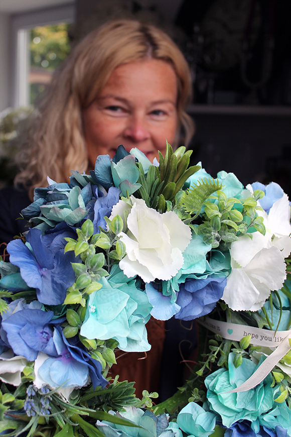 wianek dekoracyjny morski Hortense, śr.35cm