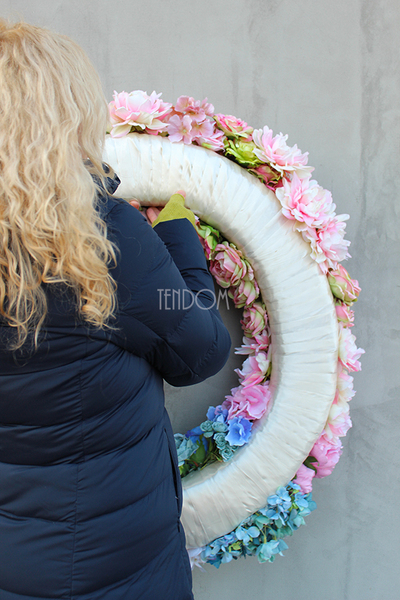 dekoracyjny, ogromny wieniec Tendom Grande, śr.90cm 