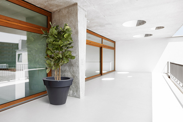 Grande donica antracyt z wewnętrzną półką, 88x75cm