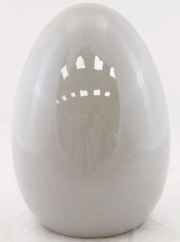 OD RĘKI Jajko Simple, szare, wys.28cm