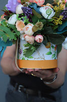 barwny flowerbox Kolory Tęczy, wys.25cm