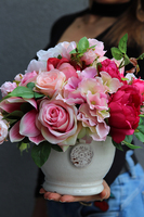 Spring Time Small, barwna kompozycja kwiatowa, wys.27cm