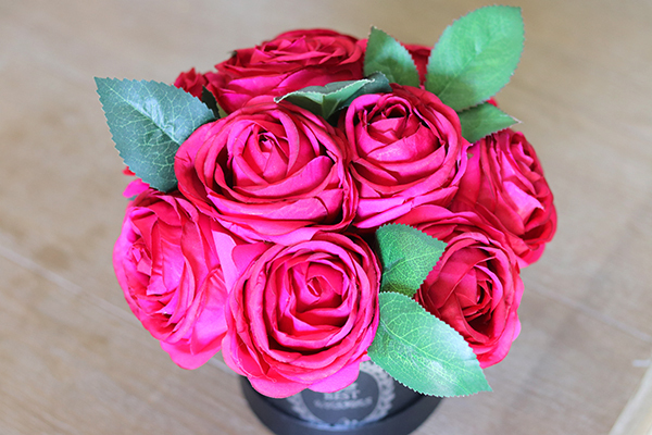 flowerbox Lidia 2 Ciemnoróżowa, wys.23cm