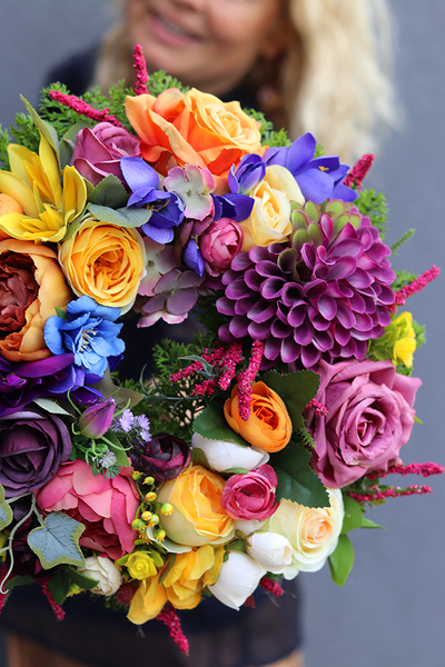 Ksymena, barwny jesienny wianek, śr.30cm   