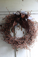 Brązowe Drzwi Brown, wianek dekoracyjny, śr.37cm 