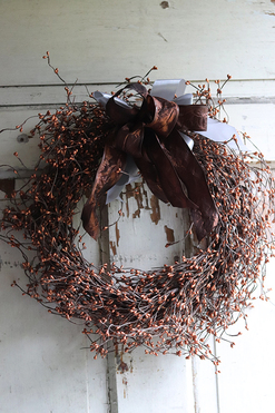 Brązowe Drzwi Brown, wianek dekoracyjny, śr.37cm