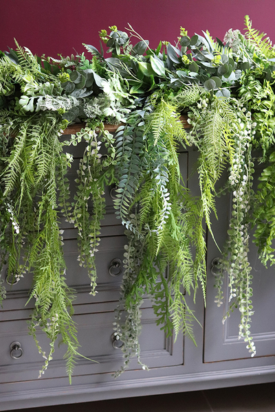 efektowna zielona girlanda, Gertruda, dł.100cm