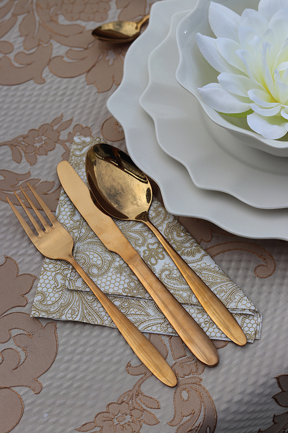 OD RĘKI Ballerina Ecru, elegancki talerz deserowy, śr.24.5cm 