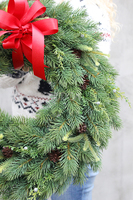 Choinkowy wianek / stroik dekoracyjny, śr.47cm