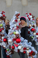 girlanda ze światełkami Białe Święta, dł.1,6m