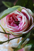 róża w jasnym różu Romance dł.90cm