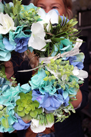 wianek dekoracyjny morski Hortense, śr.35cm