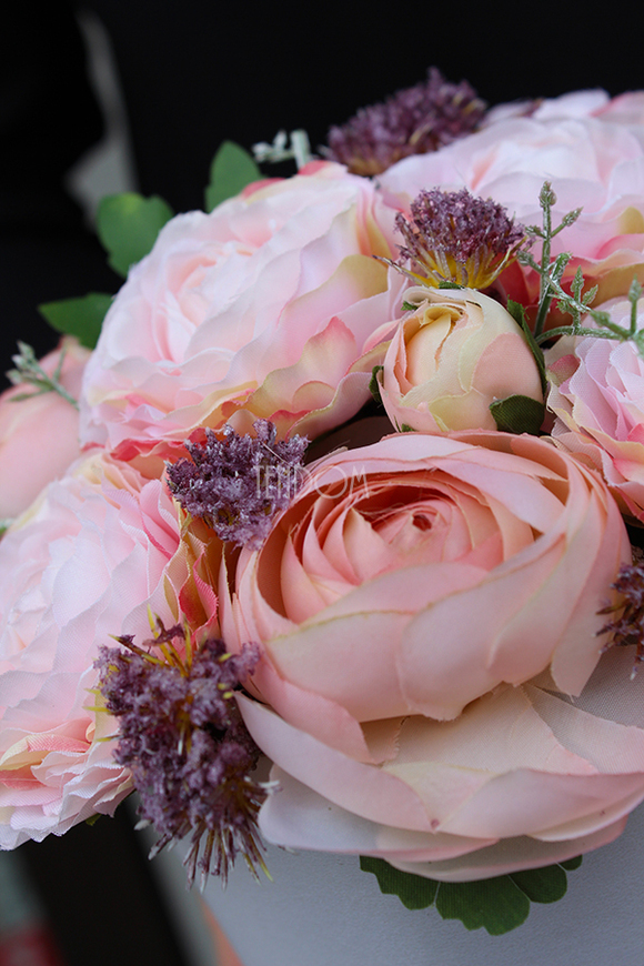 kompozycja kwiatowa / bukiet Flowerbox Pink Lady 2 wys.22cm