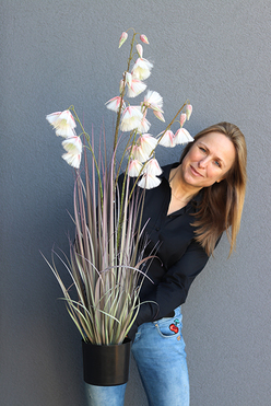 kwitnąca sztuczna trawa, Thalia, wys.105cm