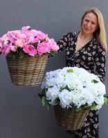 bardzo bogaty kosz peonii, Pink Peony wym.48x50cm 