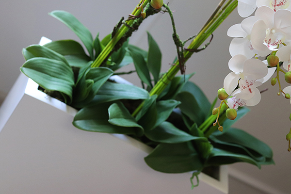 Grande Fiberglass Marco, duża kompozycja ze storczykiem, wys.121cm