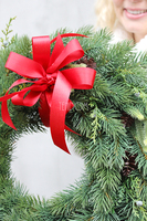 Choinkowy wianek / stroik dekoracyjny, śr.47cm