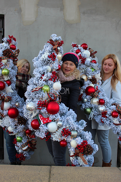 girlanda ze światełkami Białe Święta, dł.1,6m