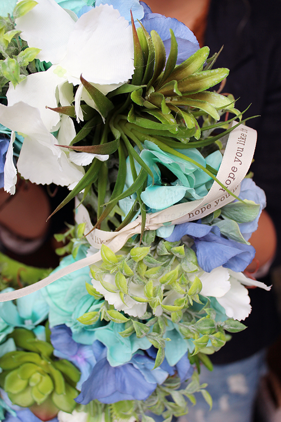 wianek dekoracyjny morski Hortense, śr.35cm