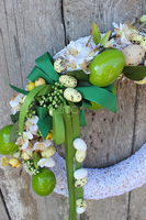 dekoracyjny wianek wielkanocny Koronkowy Wiosenny, śr.40cm