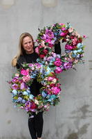 Caryca Katarzyna 4, bardzo duży wianek na drzwi, śr.64cm 