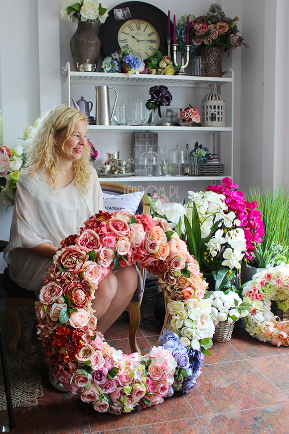 dekoracyjny, ogromny wieniec Tendom, śr.80cm