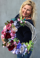 Lenna, dekoracyjny wianek na drzwi, śr. 40cm