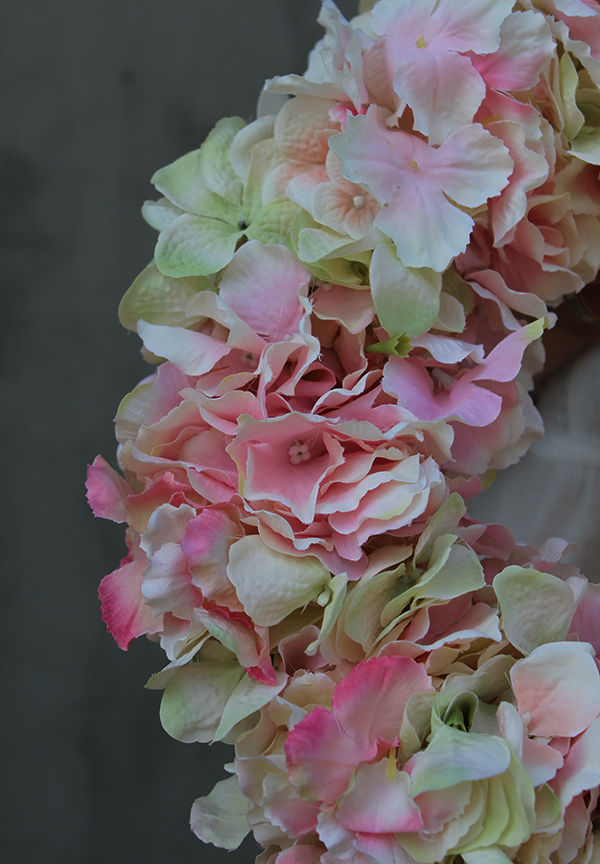 elegancki wianek z hortensji, Morella, śr.36cm