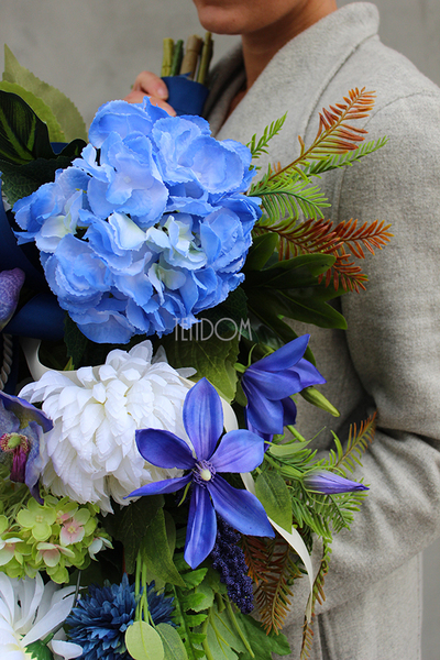 bukiet / dekoracja nagrobna do wazonu Diana, dł.70cm