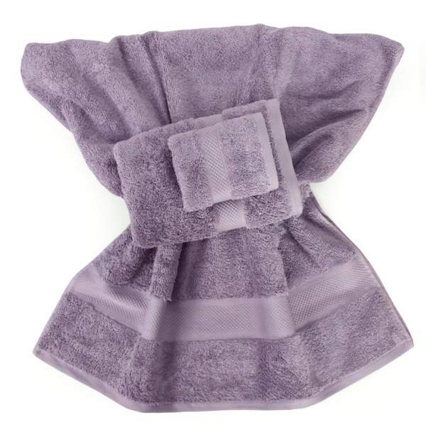 bawełniany ręcznik Carmen lila, wym.50x100cm