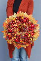 Od Ręki. Jesienny wianek na drzwi, Jesień Jest Piękna, śr.38cm   