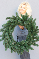 Iglak, wianek z gałązek iglastych/podkład, duży, śr.69cm