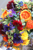 Jesienna Ballada, kompozycja kwiatowa w pucharze, wys.45cm 