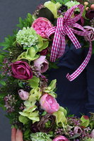 Makutra 2, wianek w energetycznej wiosennej kolorystyce, śr.40cm