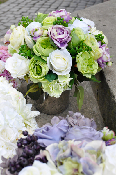 dekoracja kwiatowa Memory, wys.36cm