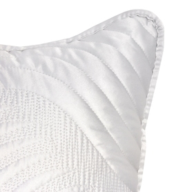 poszewka satynowa na poduszkę Teresa, biel, wym.45x45cm