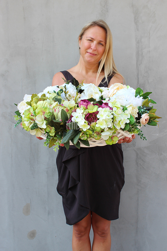 Caryca Katarzyna Green efektowny wieniec na drzwi, śr.56cm